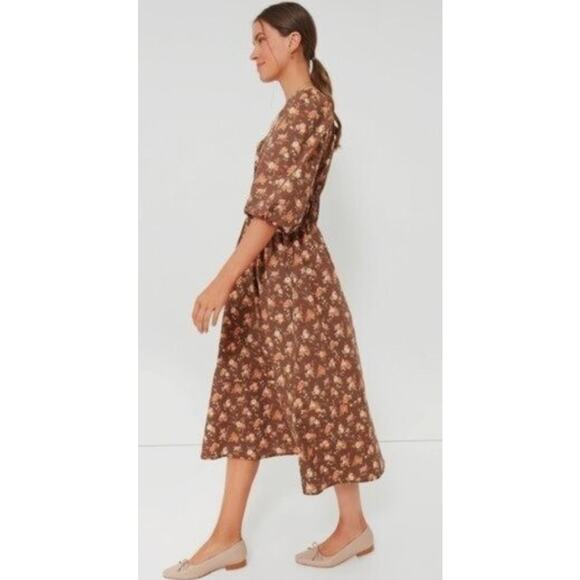 TUCKERNUCK Rosewood Chintz Floral Marlena Midi Dress NWT Size XS - Picture 3 of 10